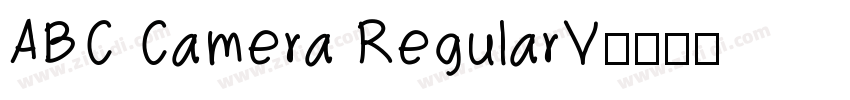 ABC Camera RegularV字体转换